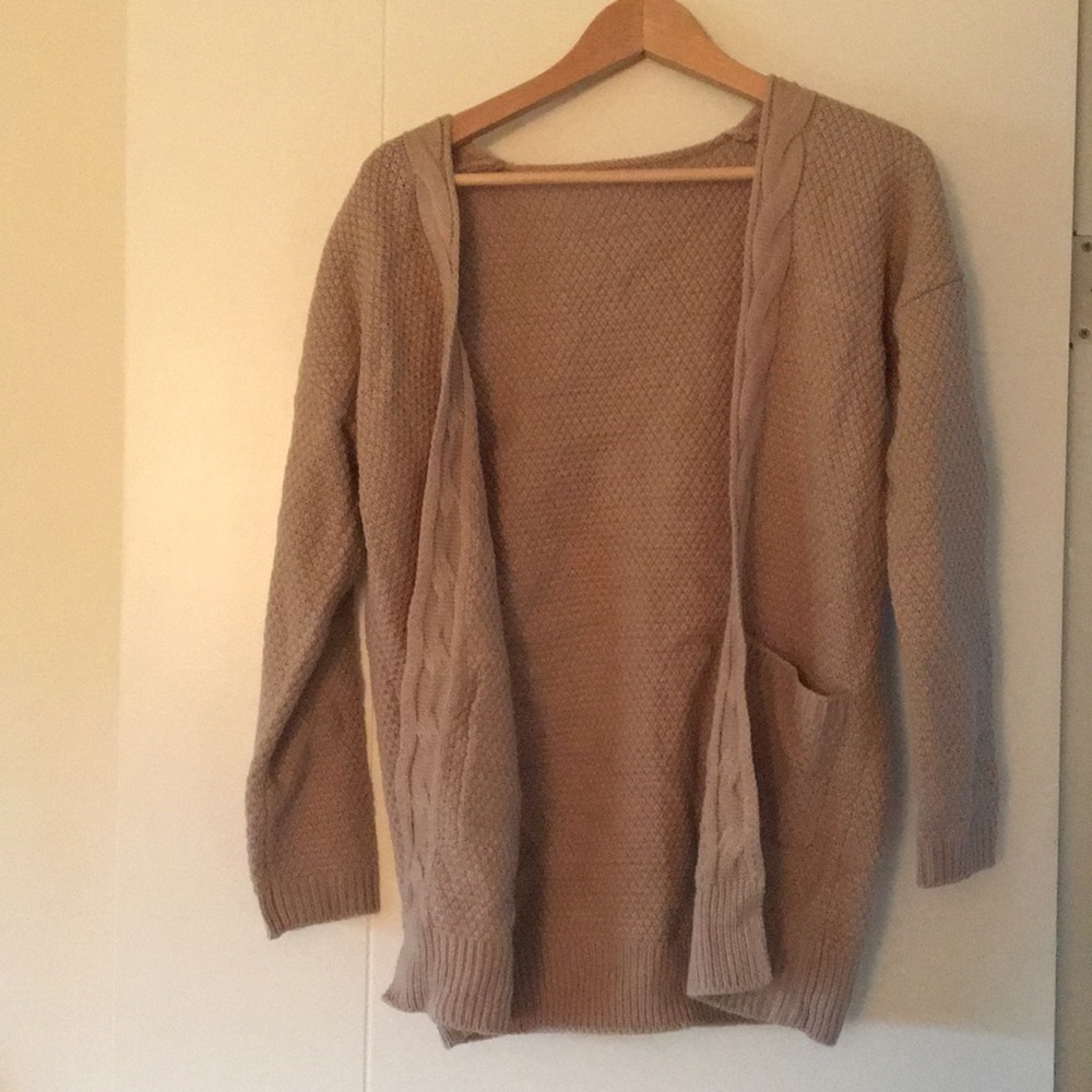 Beige knit sweater